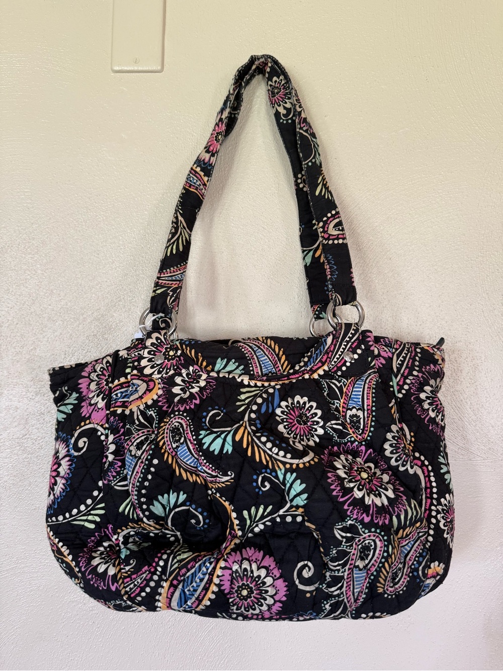 Vera Bradley Bandana Swirl Glenna Tote Shoulder Bag